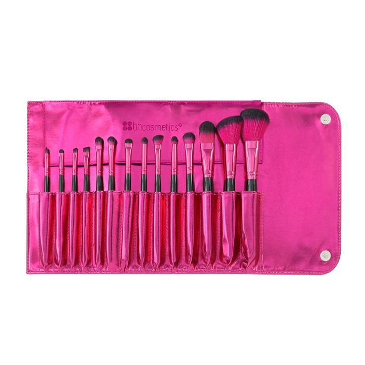 Bh Cosmetics Metallic Pink - 14 Piece Brush Set