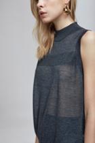 Finders Keepers Keaton Knit Tank Charcoal