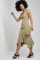 C/meo Collective Enfold Dress Sage