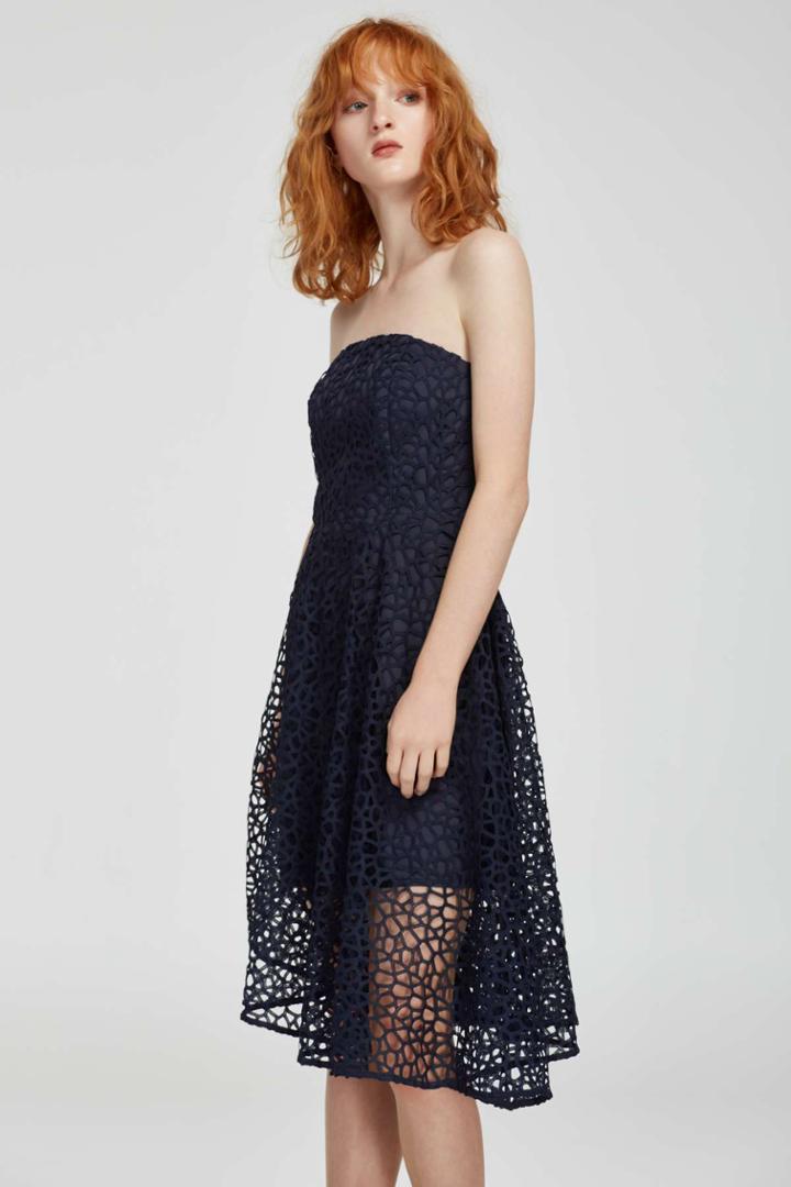Keepsake Midnight Hour Lace Dress Navyxxs,s,m,l