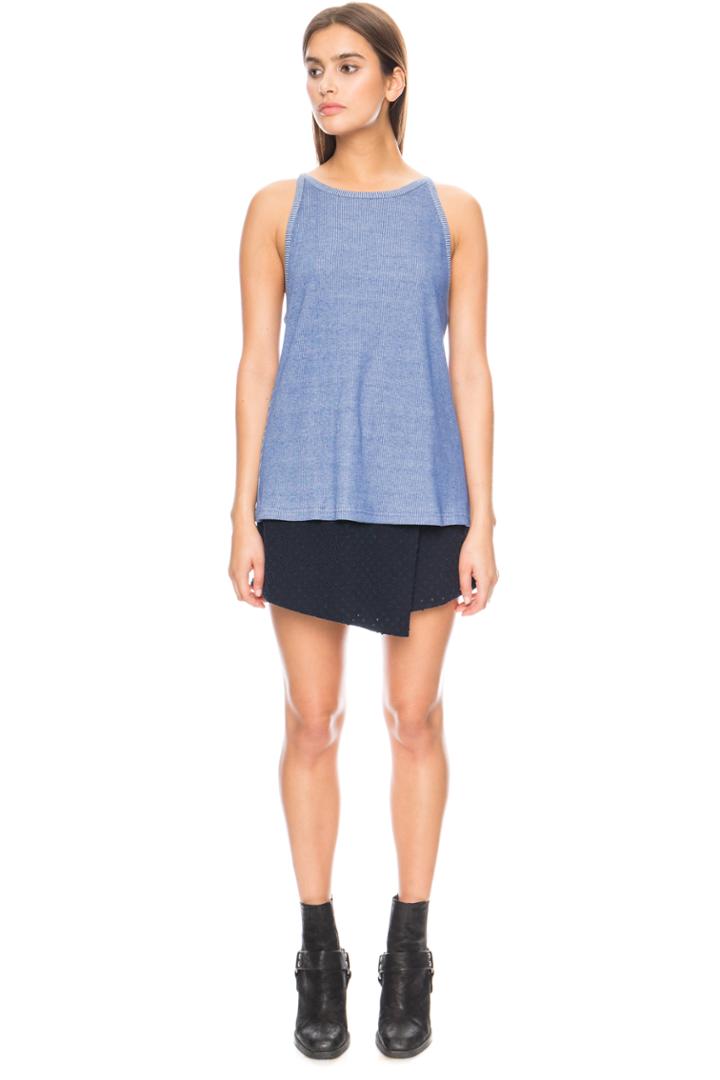 The Fifth Close Your Eyes Singlet Top Washed Blue