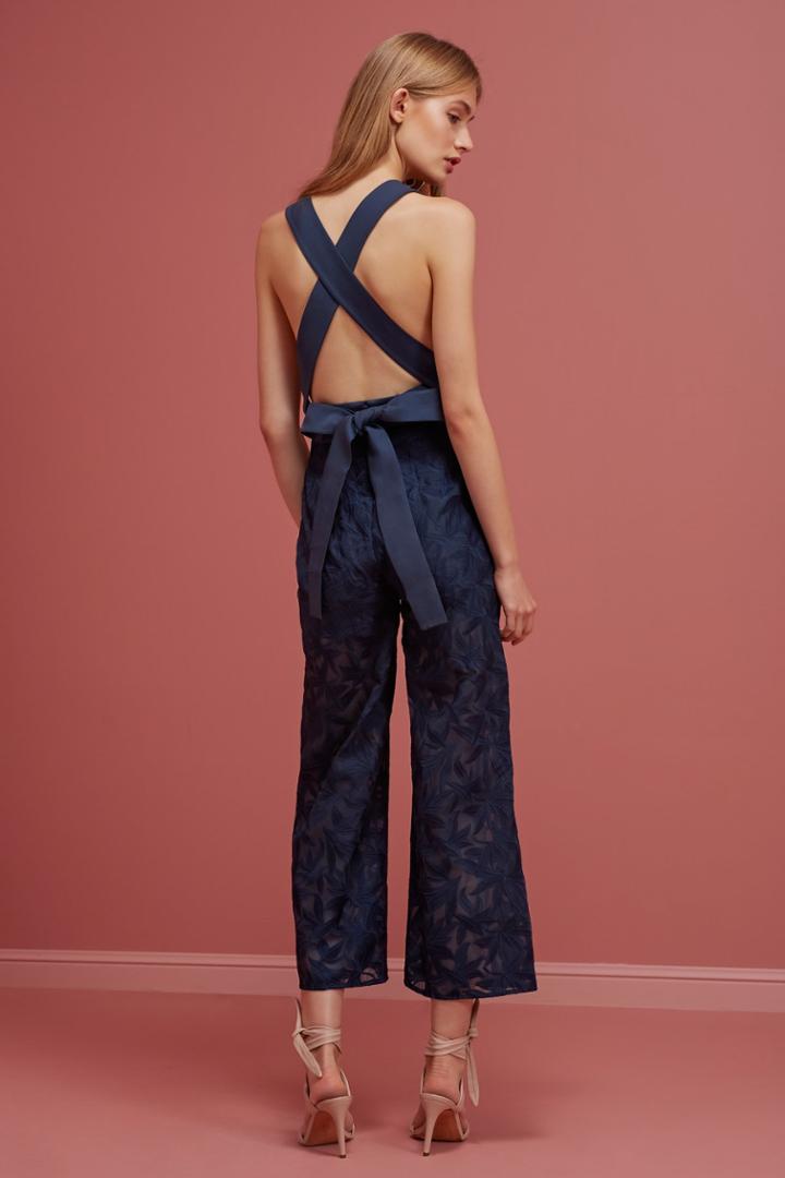 Keepsake Plain Sight Pantsuit Navy