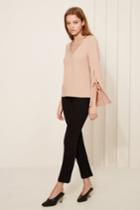 The Fifth The Fifth Jeanne Long Sleeve Top Dusty Quartzxxs, Xs,s,m,l