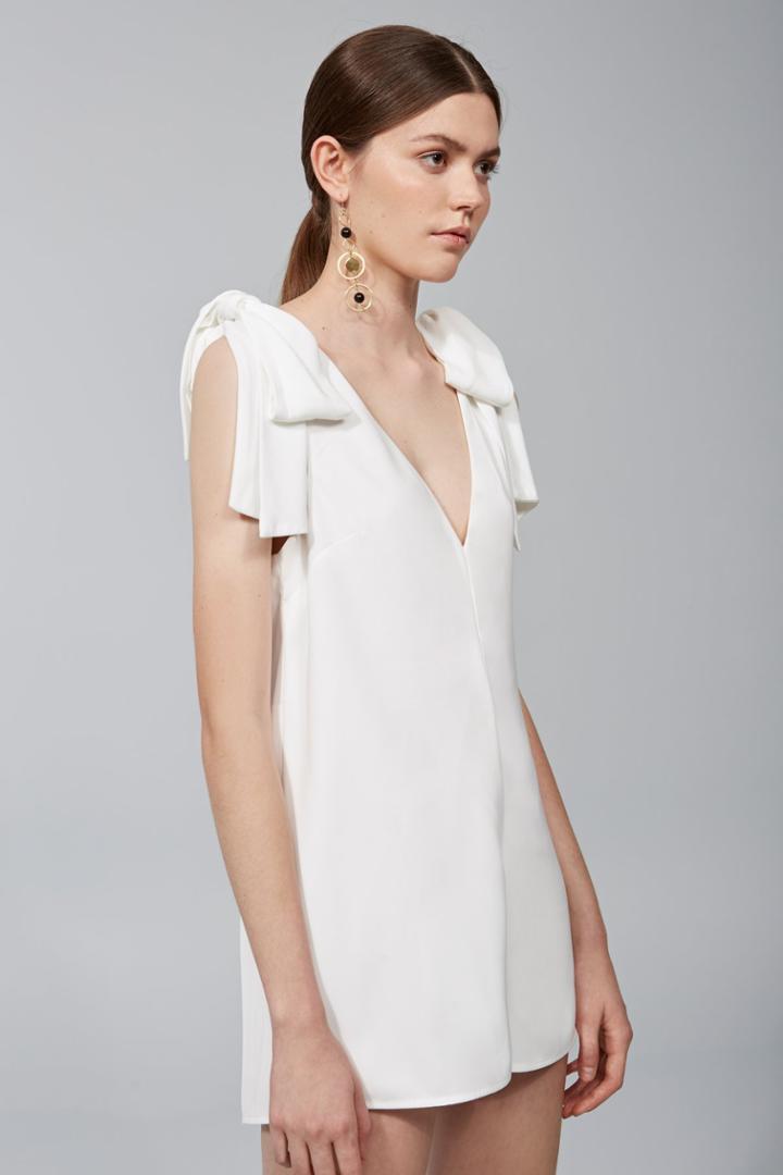 Keepsake All Tied Up Romper Ivory