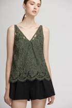 Keepsake Keepsake Heartbreaker Lace Top Khaki