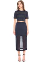 Keepsake Northern Lights Beaded Crop Navy