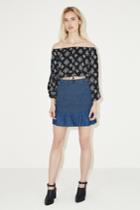 The Fifth The Fifth Sentiment Skirt Washed Inkxxs, Xs,s,m,l,xl
