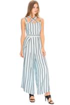 Finders Keepers Mies Jumpsuit Columbia Stripe Blue