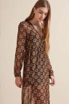 The Fifth The Fifth The Collectable Long Sleeve Dress Rhapsody Print