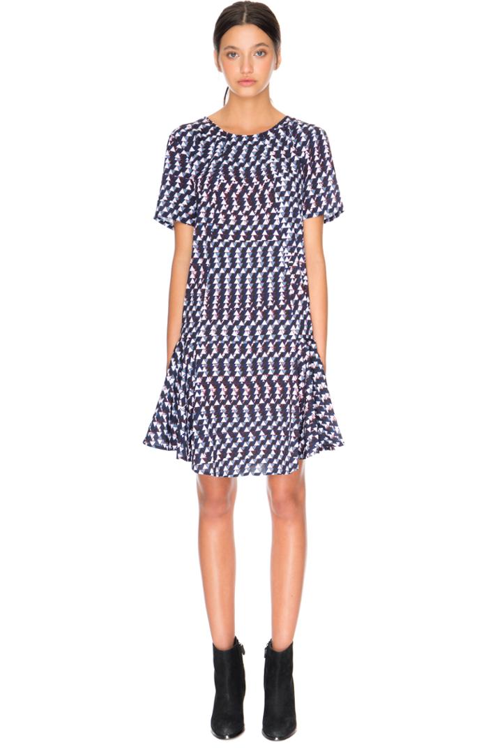 The Fifth The Elemental Dress Jaded Triangle Print