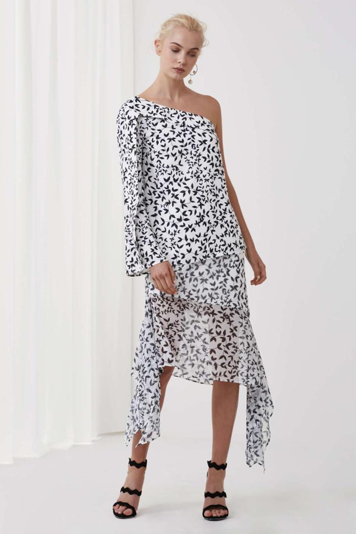 Keepsake Keepsake Overpowered Long Sleeve Top Light Ivy Print