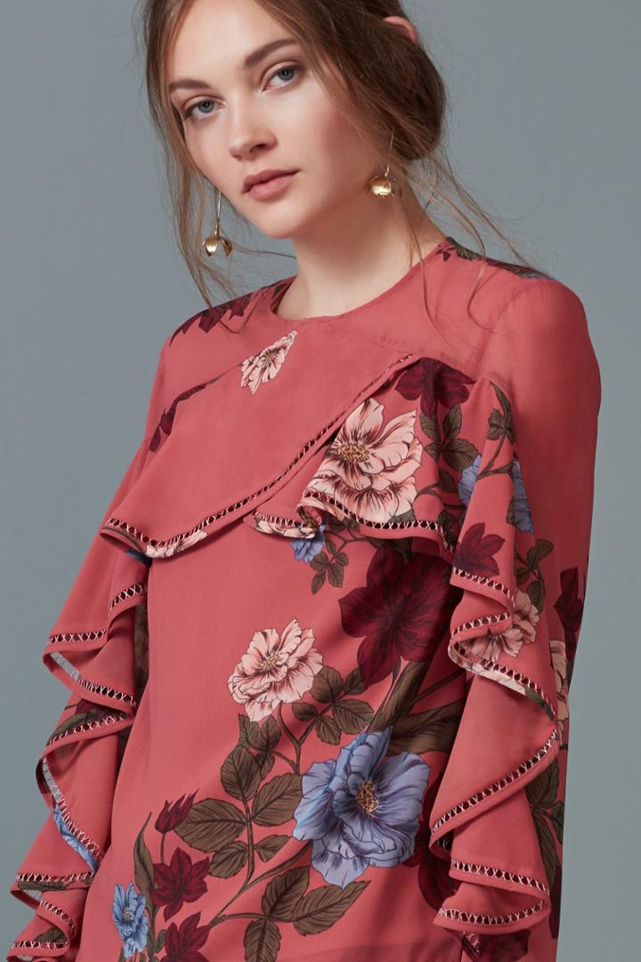 Keepsake Keepsake Night Lights Long Sleeve Top Spice Floralxxs, Xs,s,m,l