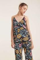 C/meo Collective Immerse Top Black Floralxs,l