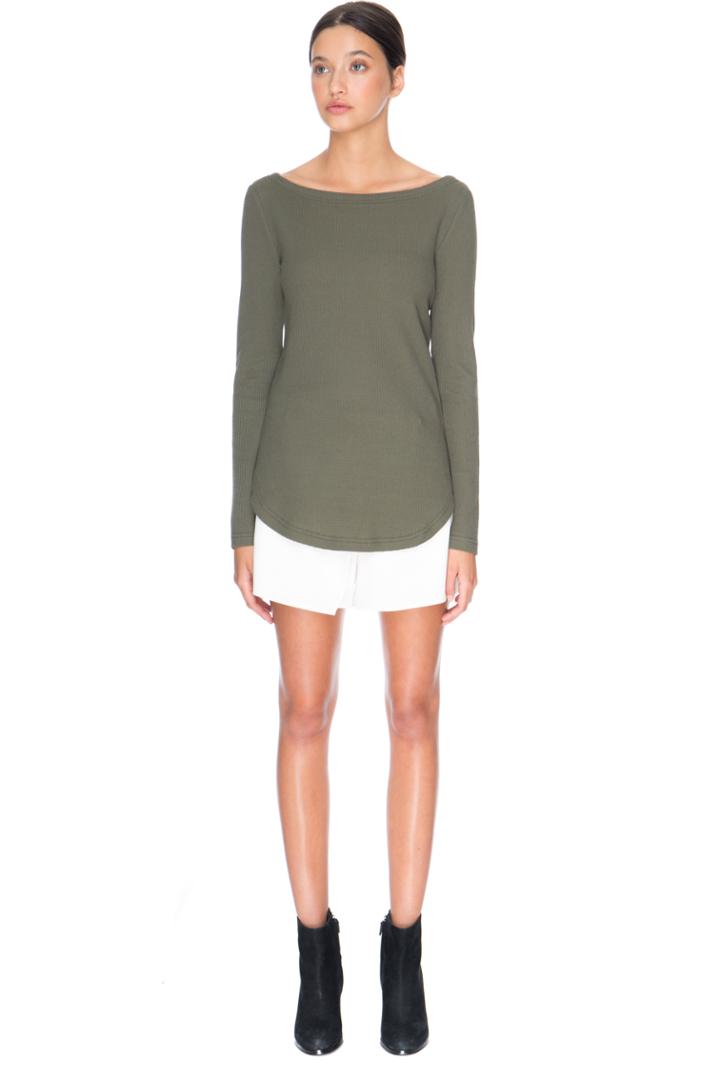 The Fifth Happy Daze Long Sleeve Top Khaki