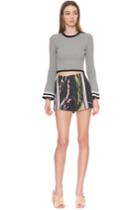 C/meo Collective Been There Short Black Scarf Print
