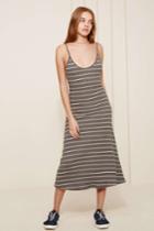 The Fifth Astrid Stripe Dress Charcoal W Greyxxs, Xs,s,m,xl