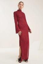 C/meo Collective Assemble Long Sleeve Gown Ruby