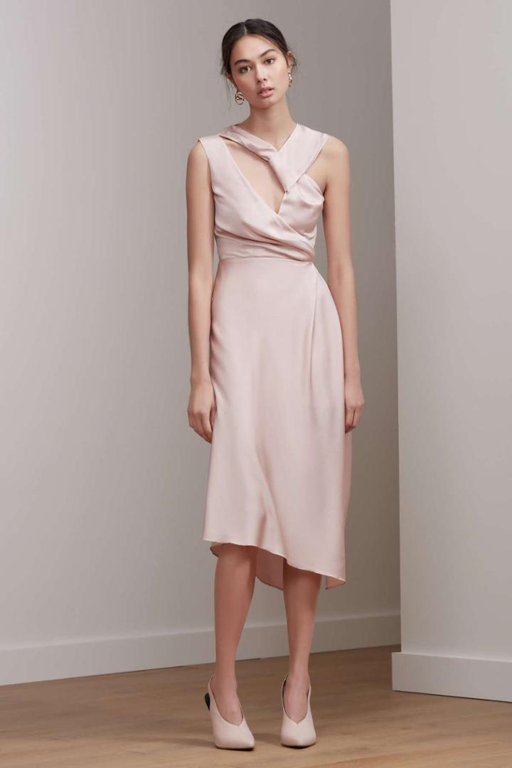Keepsake Transcend Midi Dress Blush