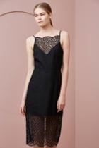 Keepsake Daydream Lace Dress Black