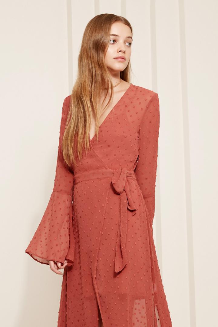 The Fifth The Fifth Freya Long Sleeve Dress Cinnamonxxs, Xs,s,m,l