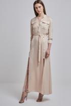 Finders Keepers Maynard Shirt Dress Sand