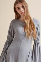 The Fifth The Countdown Long Sleeve Dress Grey Marle