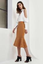 C/meo Collective C/meo Collective Say It Again Skirt Ochre