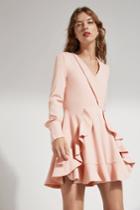 C/meo Collective Ultralight Long Sleeve Dress Dusty Pink