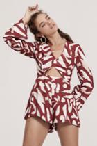 Finders Keepers Mercurial Playsuit Berry Spot Print