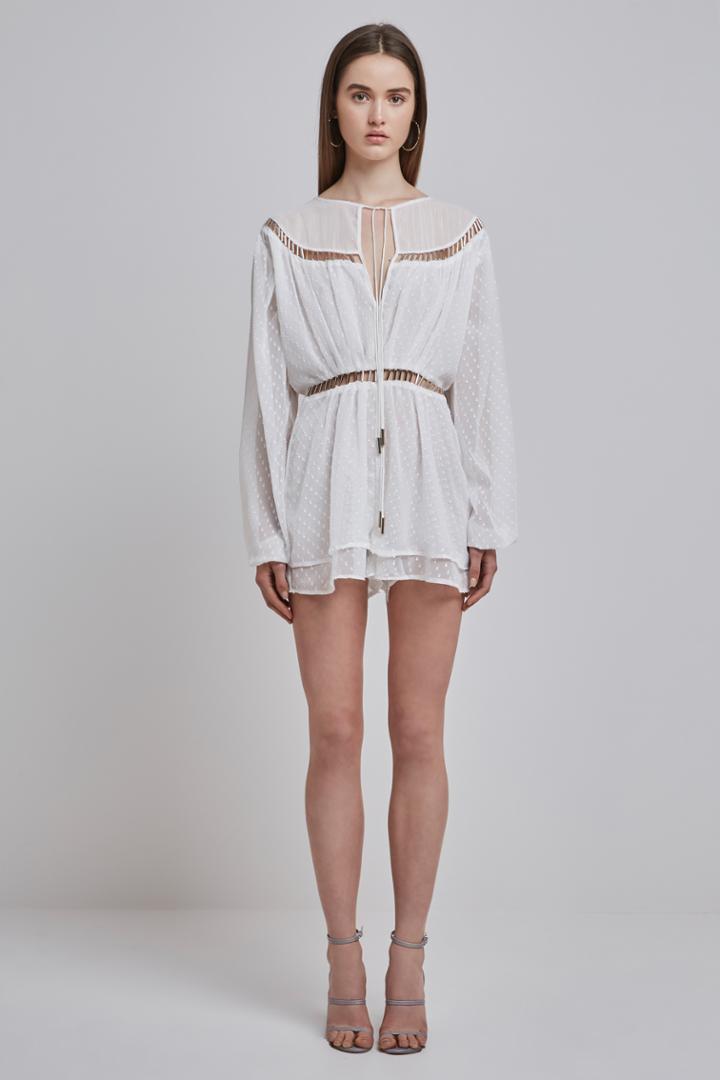 Finders Keepers Belle Playsuit Cloud