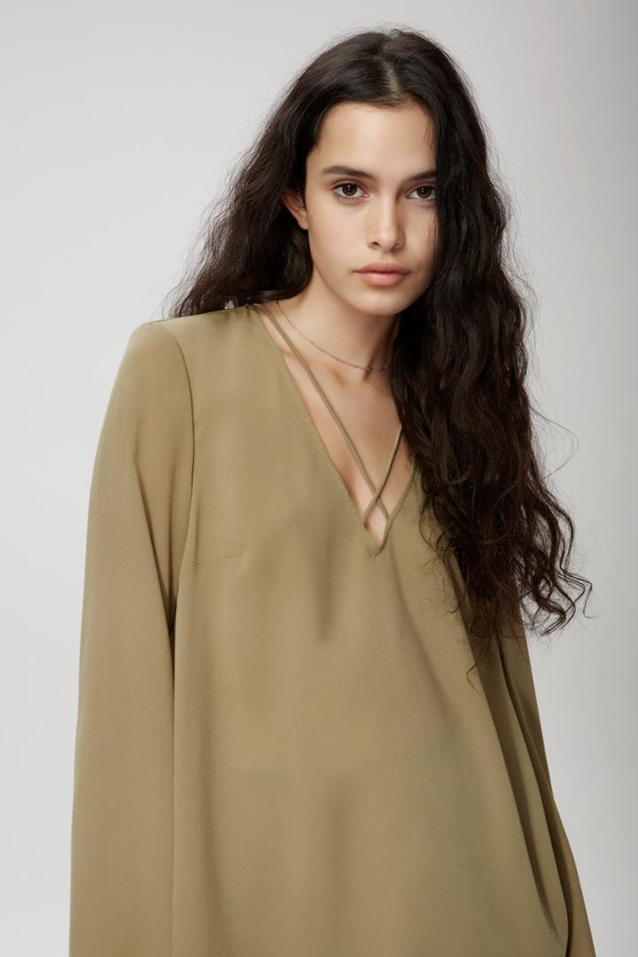 The Fifth Maverick Long Sleeve Top Khaki