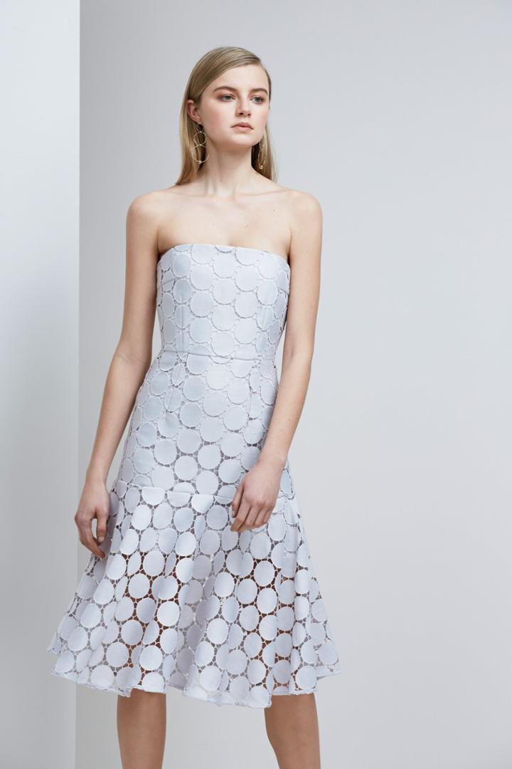 Keepsake Keepsake Spectrum Lace Dress Dove Grey