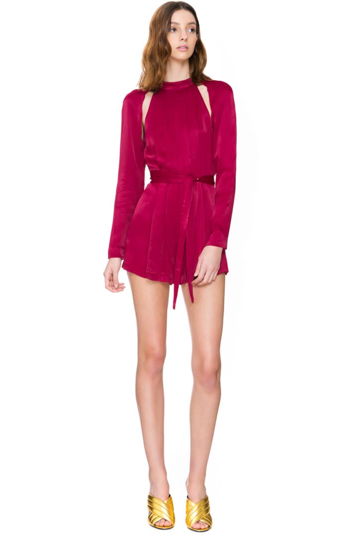 C/meo Collective Can't Resist Long Sleeve Playsuit Raspberry