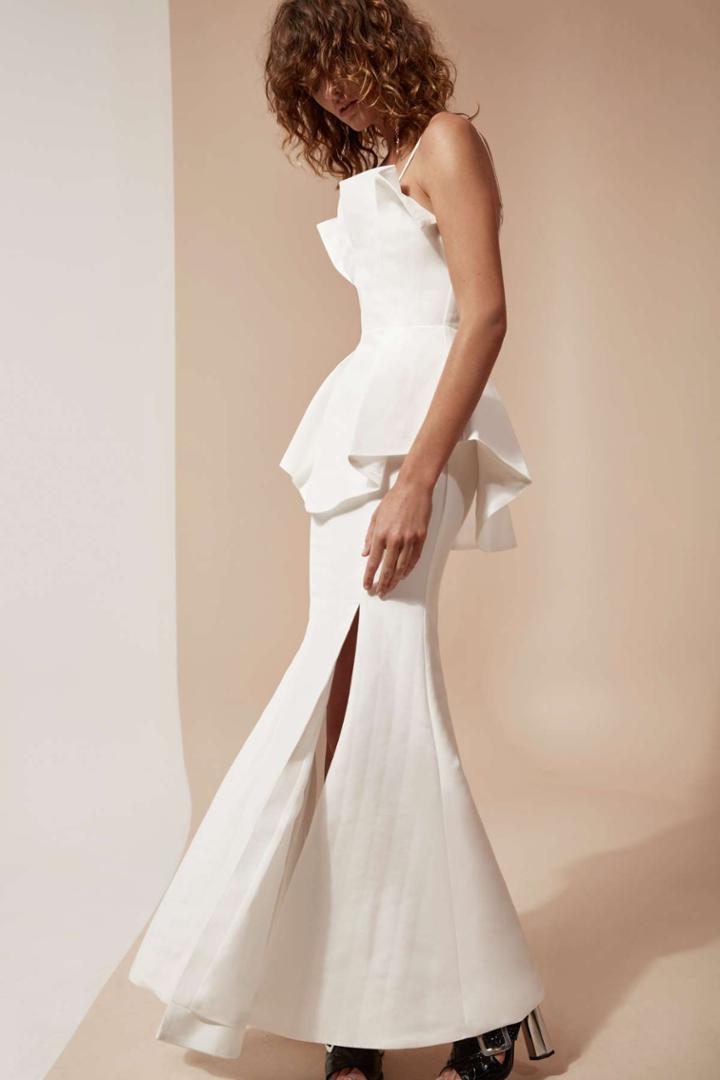 C/meo Collective C/meo Collective Conduit Full Length Dress Ivory