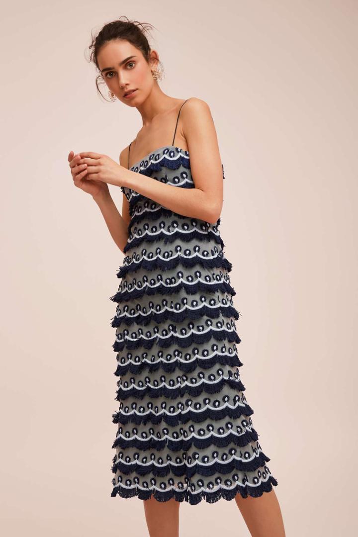 Keepsake Keepsake No Promises Midi Dress Navyxxs, Xs,s,m,l,xl