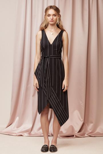 Finders Finders Alps Dress Black Base Stripe