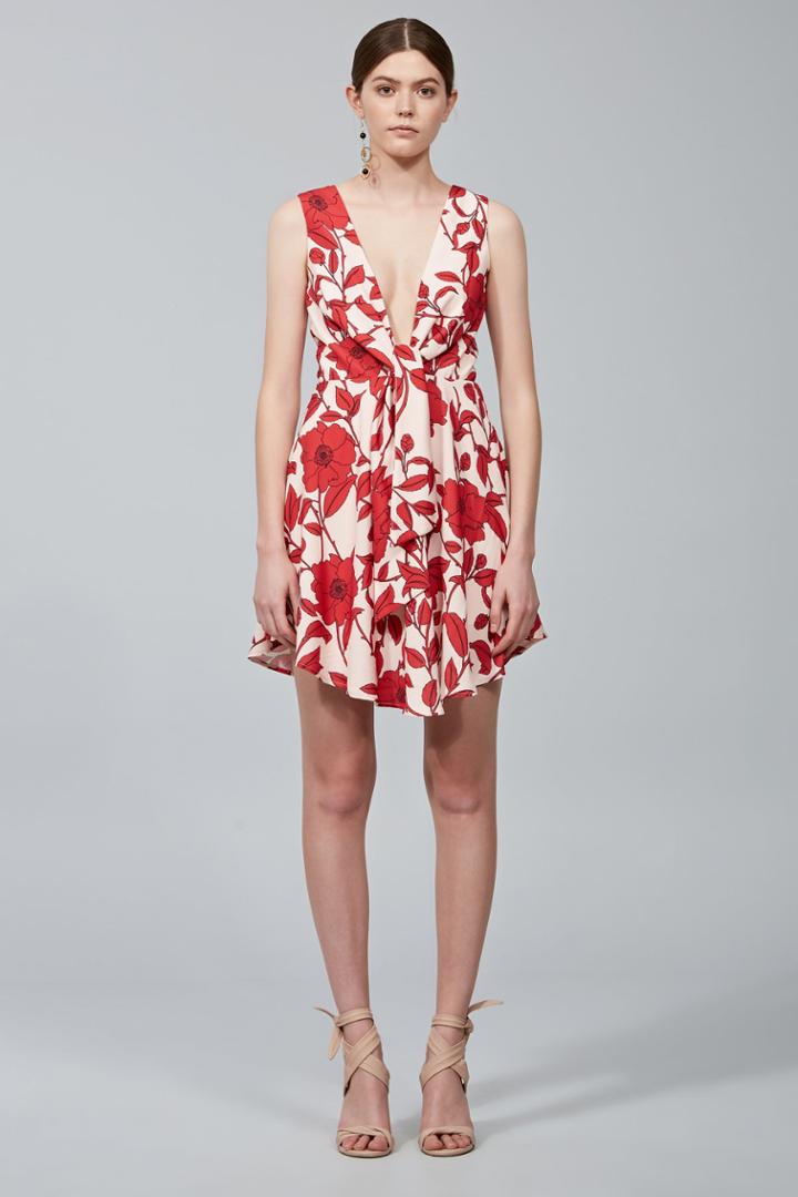 Keepsake Dream On Mini Dress Light Floral Print