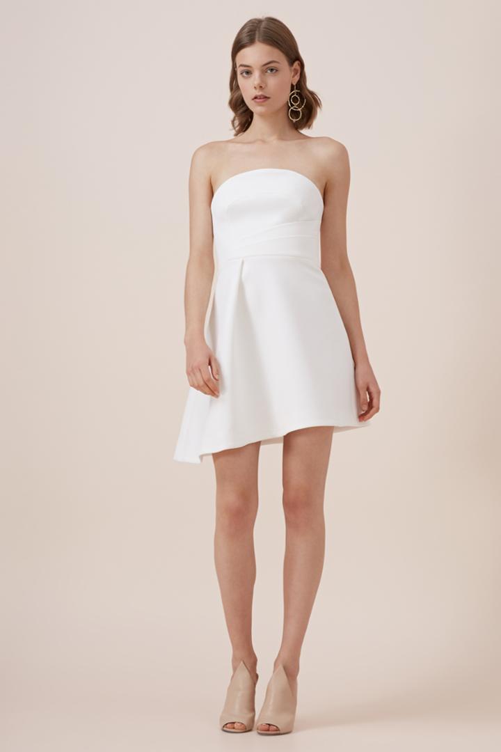 Keepsake Lights Out Mini Dress Ivory