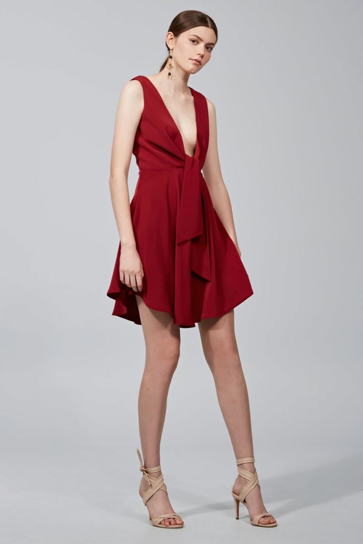 Keepsake Dream On Mini Dress Fig