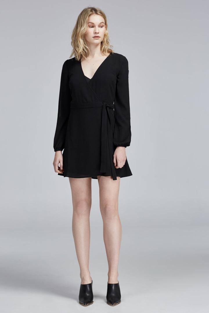 The Fifth Join The Party Long Sleeve Dress Black