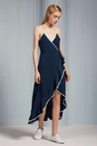 The Fifth Juliette Maxi Wrap Dress Navyxxs, Xs,s,m