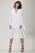 C/meo Collective Unstoppable Long Sleeve Dress Ivory