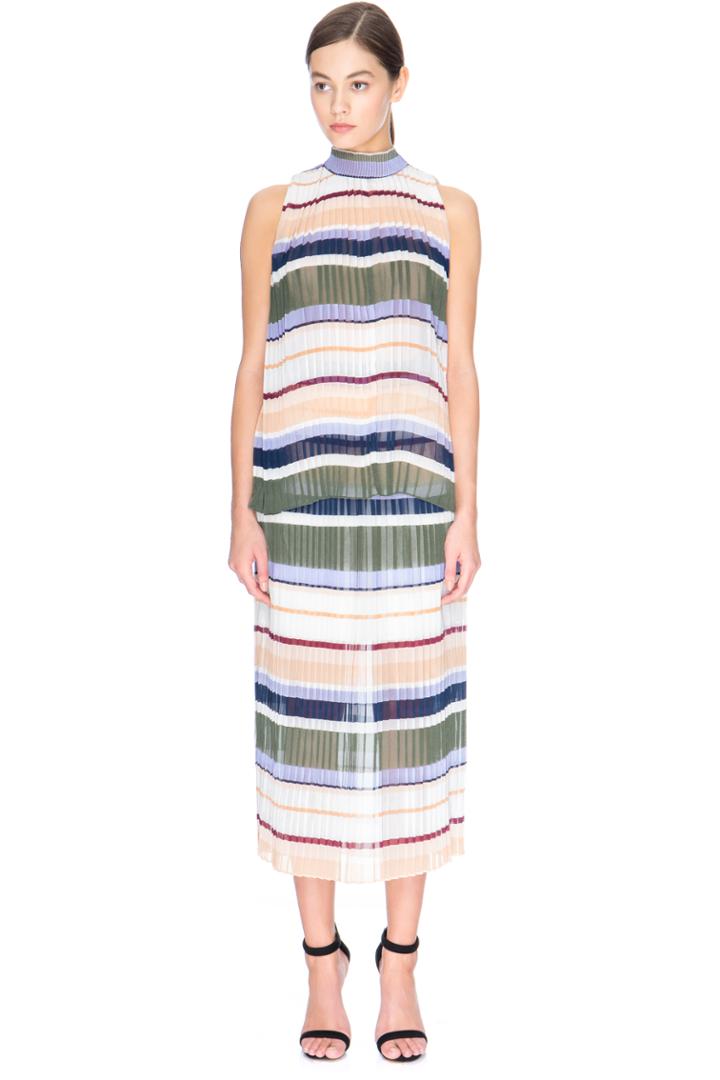 Keepsake Melody Top Pleated Stripe