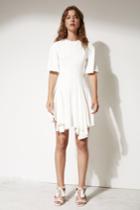 C/meo Collective Divergent Mini Dress Ivory