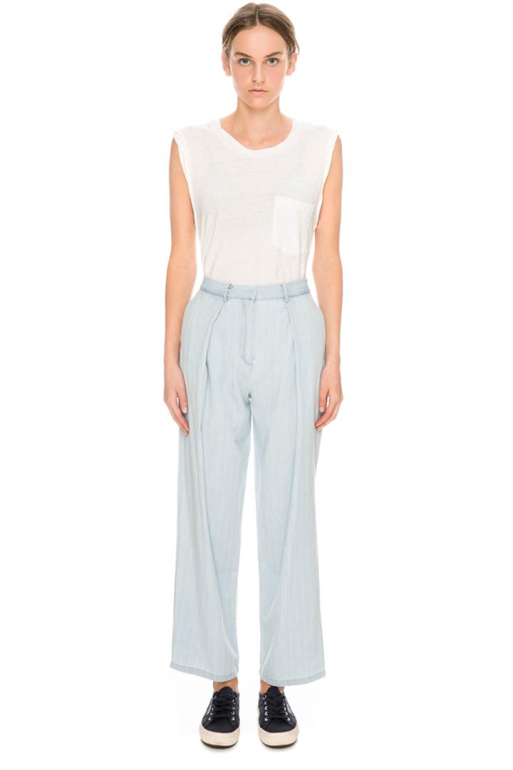 The Fifth Vantage Point Pant Chambray Pinstripe