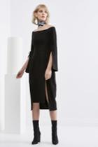 C/meo Collective Have It All Midi Dress Black