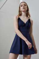 C/meo Collective Because You Do Short Sleeve Dress Navy
