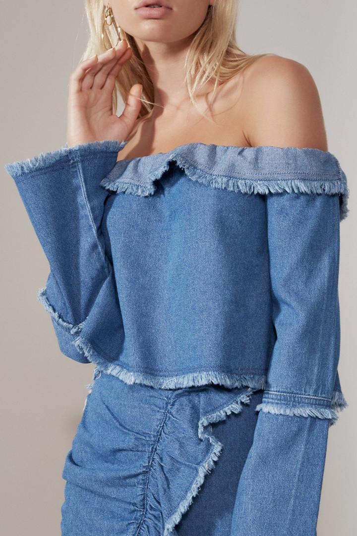 The Fifth Deja Vu Top Washed Blue