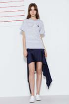 The Fifth Prismatic Stripe T-shirt Grey W Whitexxs, Xs,s,m,l