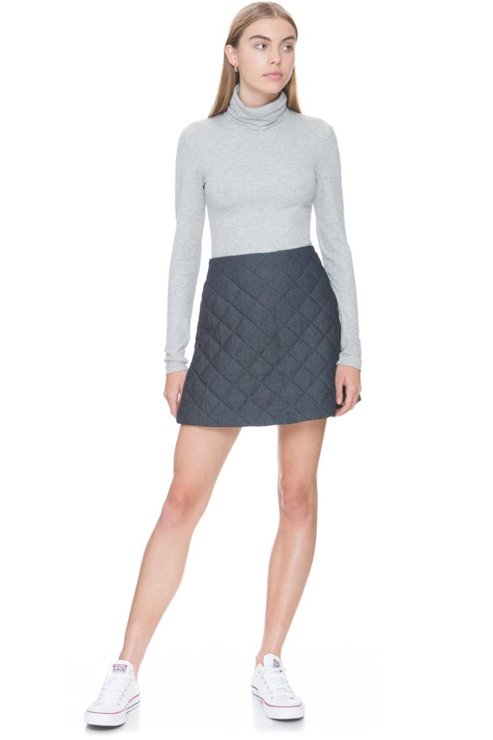 The Fifth Burning Colour Skirt Dark Chambray
